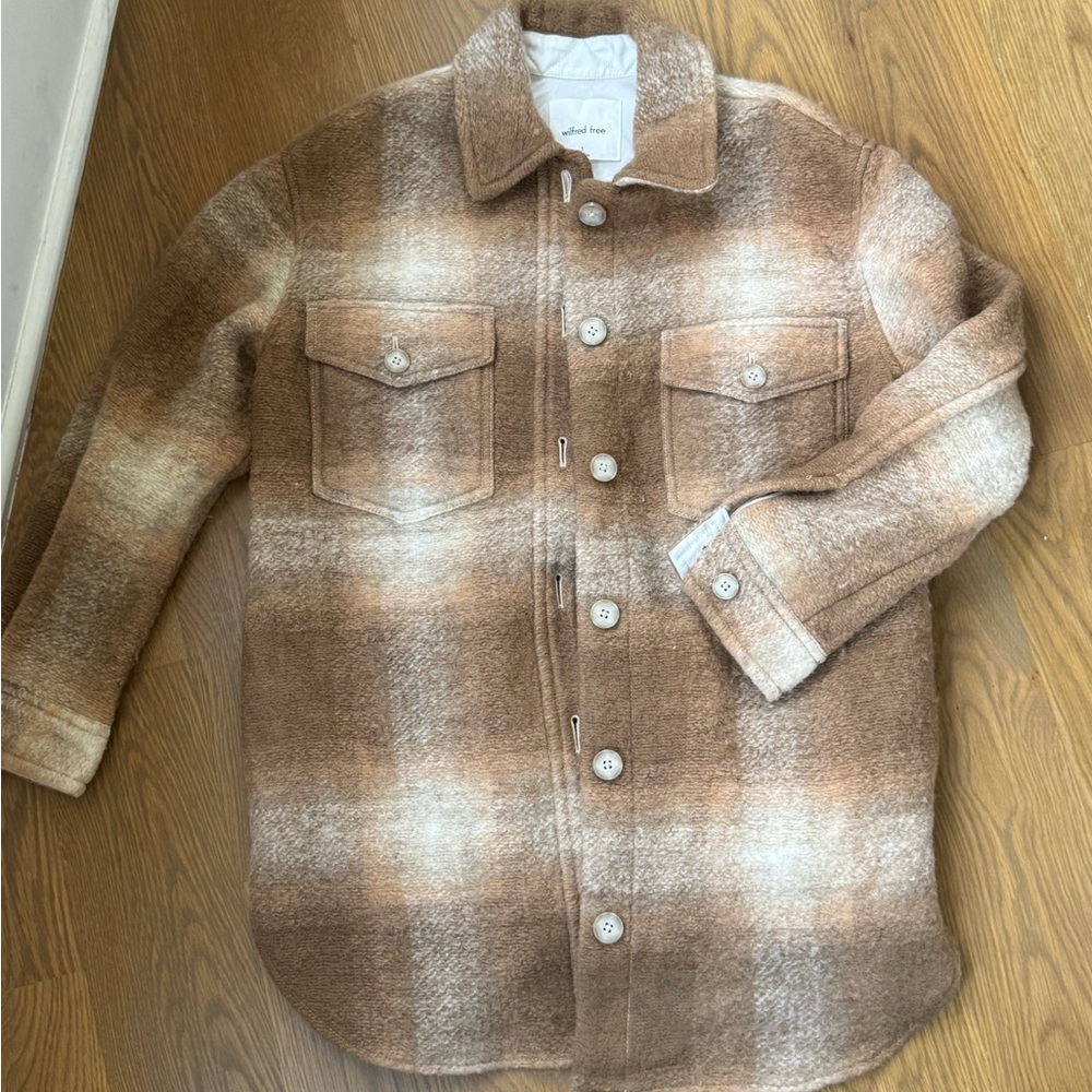Aritzia Brown/Tan Plaid Jacket from Wilfred